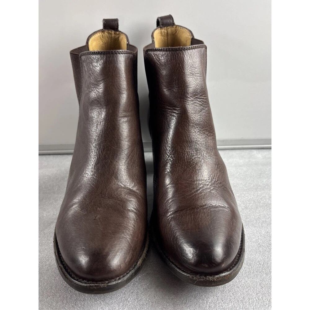 Frye Brown Leather 76303 Jackie Gore Cowboy Western Bootie Chelsea Boot Sz 8.5 B